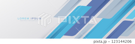 Modern abstract banner background with diagonal geometric shapes. Simple graphic design element. Minimalist style. Suit for brochure, business, cover, header, presentation, website, flyer Modern abstract banner background with diagonal geometric shapes. Simple graphic design element. Minimalist style. Suit for brochure, business, cover, header, presentation, website, flyer 123144206