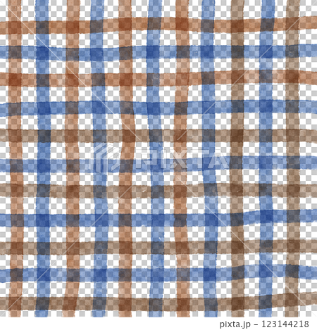 Navy Blue Brown Plaid Gingham Check Hand Drawn Background Pattern Overlay Navy Blue Brown Plaid Gingham Check Hand Drawn Background Pattern Overlay 123144218