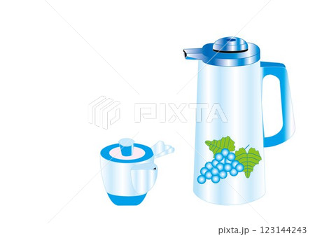 魔法瓶と急須～昭和レトロ 123144243