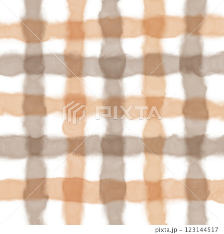 Brown Plaid Gingham Check Hand Drawn Background Pattern Overlay Brown Plaid Gingham Check Hand Drawn Background Pattern Overlay 123144517