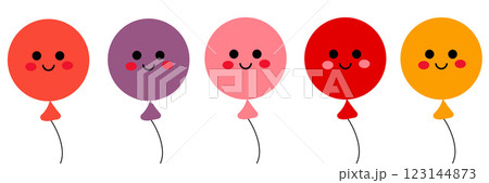 Colorful Smiling Balloons Bringing Cheerful and Positive Vibes to Any Occasion Colorful Smiling Balloons Bringing Cheerful and Positive Vibes to Any Occasion 123144873