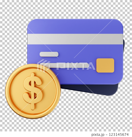 3d money transaction credit card 123145674