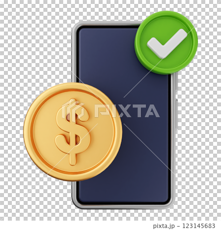3d money transaction smartphone 3d money transaction smartphone 123145683