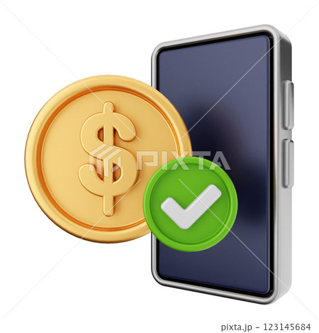 3d money transaction smartphone 3d money transaction smartphone 123145684