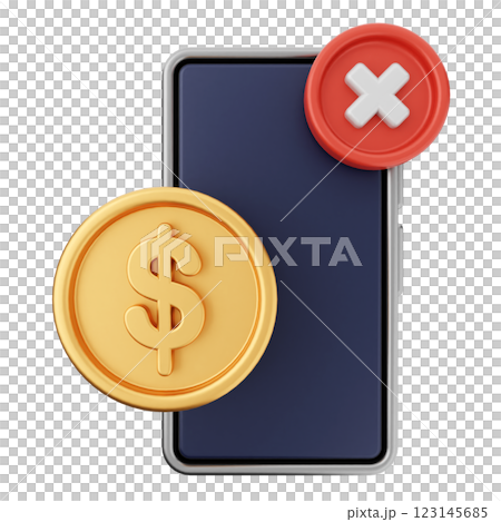 3d money transaction smartphone 3d money transaction smartphone 123145685
