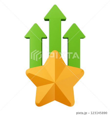 3d feedback rating star increase 123145890