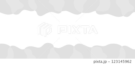 グレーのもやもやフレームベクターイラスト 不安 不満 悩み 鬱 うつ 憂鬱 123145962