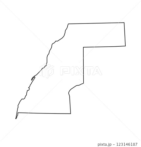 map of western Sahara 123146187