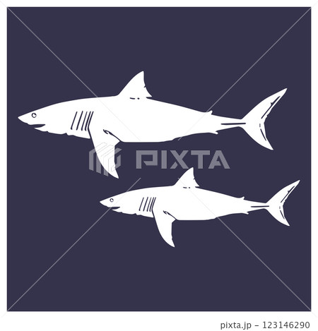 shark icon design 123146290