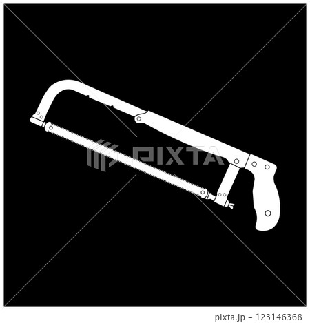 Hacksaw icon illustration design Hacksaw icon illustration design 123146368