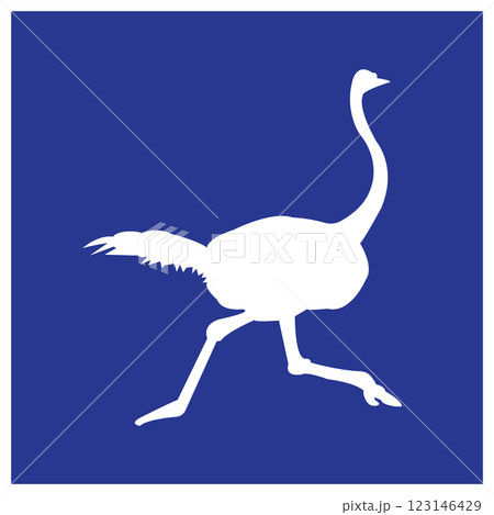 ostrich icon simple design 123146429