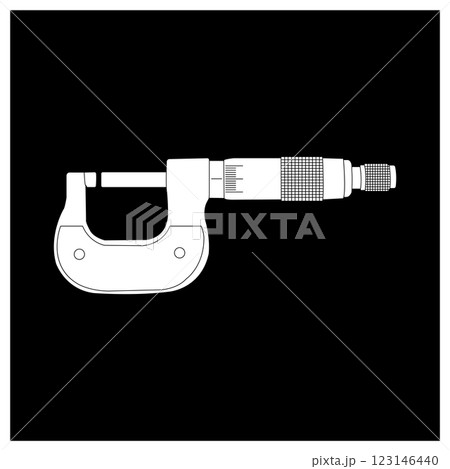 micrometer measuring instrument  design template 123146440