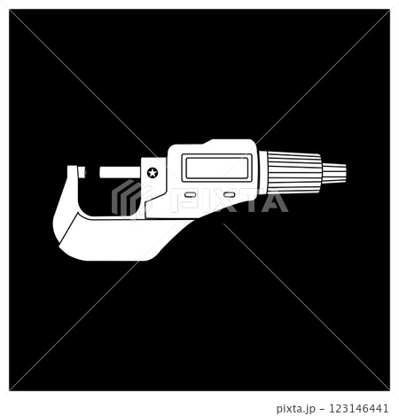 micrometer measuring instrument  design template 123146441