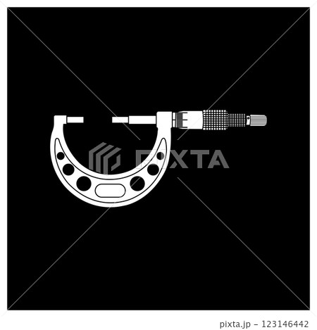micrometer measuring instrument  design template 123146442