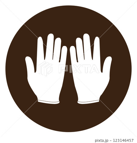 Gloves icon logo design 123146457