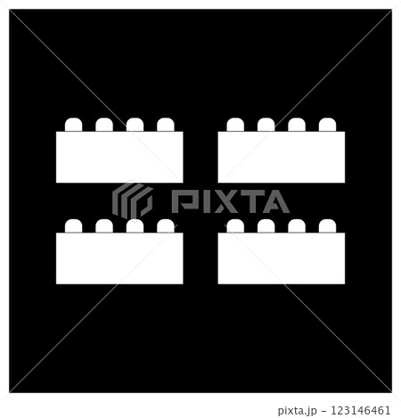 Building block icon symbol design Building block icon symbol design 123146461