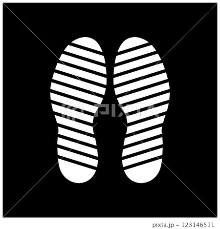 shoe sole icon logo design 123146511