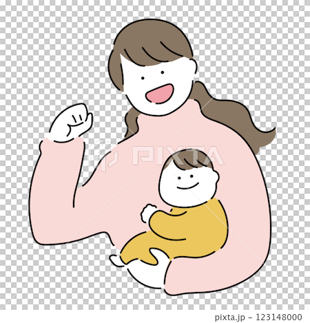 Mom and baby: "Okay!" 123148000