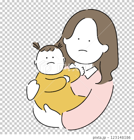 Various mothers and babies "Mumumu"_cute 123148186