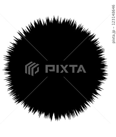 ウニフラ、フラッシュのフキダシ素材、ベタフラ 123148646