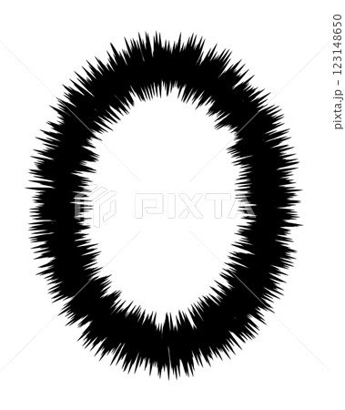 ウニフラ、フラッシュのフキダシ素材、中の背景透明 123148650