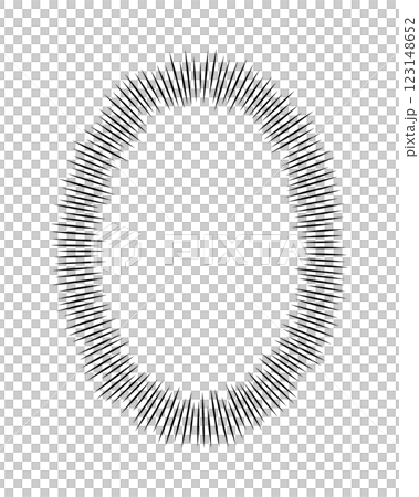 ウニフラ、フラッシュのフキダシ素材、中の背景透明 123148652