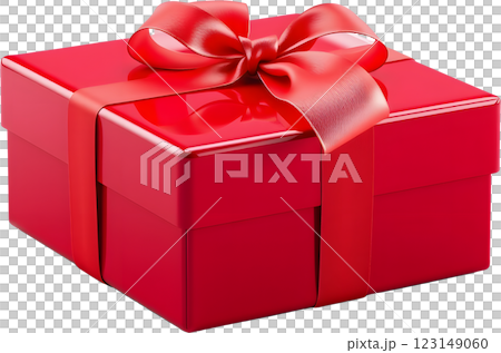 Gift box with ribbon 123149060