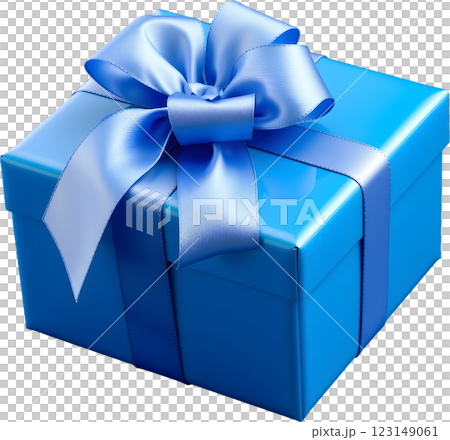 Gift box with ribbon 123149061