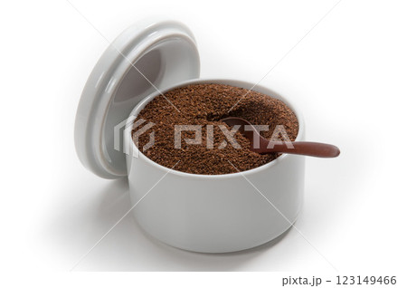 挽いたコーヒー豆 挽いたコーヒー豆 123149466