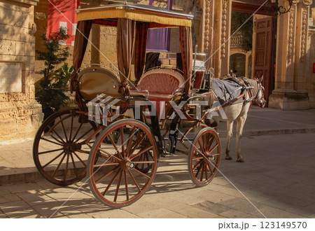 Classic Horse Carriage Ride in Mdina, Malta Explore the Silent City 123149570