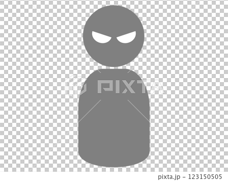 Suspicious person silhouette (suspicious person icon) 123150505