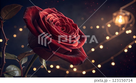 red rose on a dark background 123150714