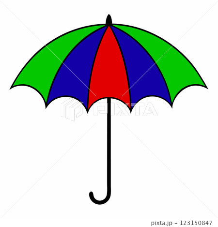 Colorful Multicolor Umbrella Vector Illustration Vibrant Weather Symbol for Graphics and Merchandise Colorful Multicolor Umbrella Vector Illustration Vibrant Weather Symbol for Graphics and Merchandise 123150847