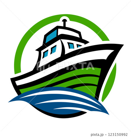 Nautical Boat Logo Vector Art for Marine Businesses and T Shirt Designs Perfect for Branding and Merch Nautical Boat Logo Vector Art for Marine Businesses and T Shirt Designs Perfect for Branding and Merch 123150992