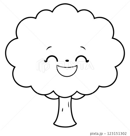 Charming Cute Tree Character Vector Illustration for Children's Books, Eco Branding, and T shirt Designs Charming Cute Tree Character Vector Illustration for Children's Books, Eco Branding, and T shirt Designs 123151302