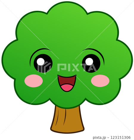 Charming Cute Tree Character Vector Illustration for Children's Books, Eco Branding, and T shirt Designs Charming Cute Tree Character Vector Illustration for Children's Books, Eco Branding, and T shirt Designs 123151306
