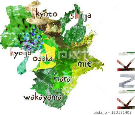 近畿地区の地図 近畿地区の地図 123151408