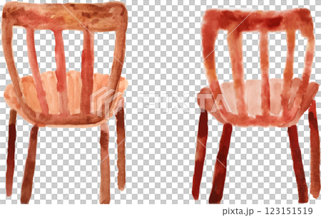 Chair drawn in watercolor 123151519