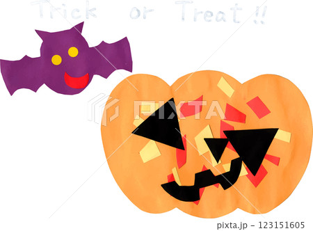 子供が制作したハロウィンの絵 子供が制作したハロウィンの絵 123151605