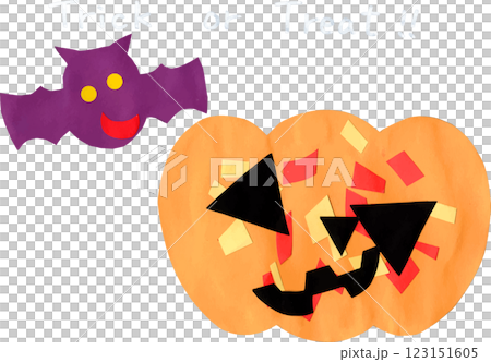 子供が制作したハロウィンの絵 子供が制作したハロウィンの絵 123151605