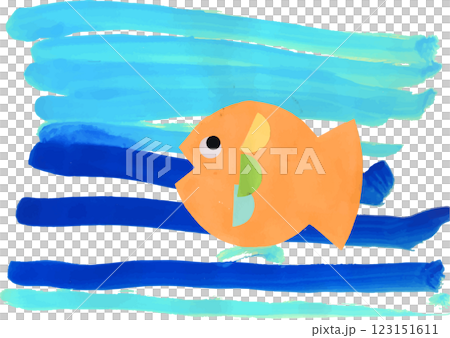 A picture of a fish made by a child 123151611