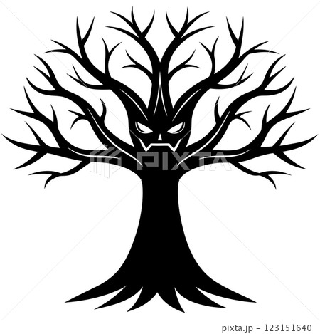 Angry Tree Character Cartoon Illustration Expressive Nature Icon for Campaigns Branding and T Shirt Design Angry Tree Character Cartoon Illustration Expressive Nature Icon for Campaigns Branding and T Shirt Design 123151640