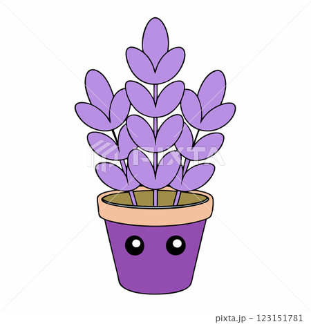 Minimalist Potted Lavender Plant Icon Elegant Floral Illustration for Wellness and Eco Friendly Designs Minimalist Potted Lavender Plant Icon Elegant Floral Illustration for Wellness and Eco Friendly Designs 123151781