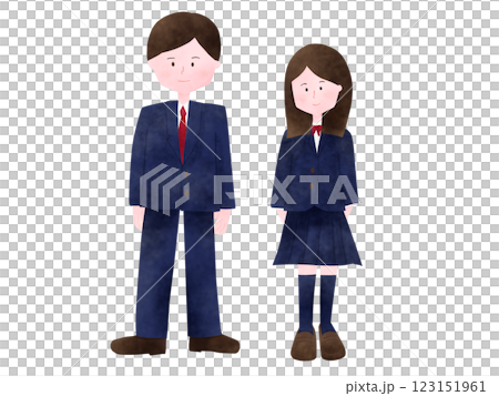 穿制服的學生 123151961
