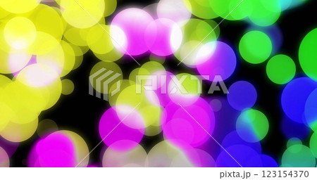 Image of colourful spots on black background Image of colourful spots on black background 123154370