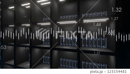 Image of digital data processing over computer servers Image of digital data processing over computer servers 123154481