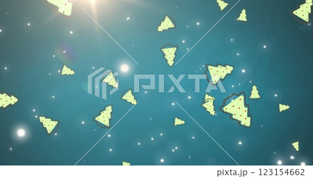 Image of christmas cookies over white spots 123154662
