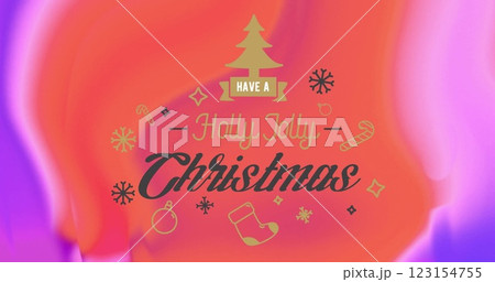 Image of have a holly jolly christmas text over christmas decorations on vibrant background Image of have a holly jolly christmas text over christmas decorations on vibrant background 123154755