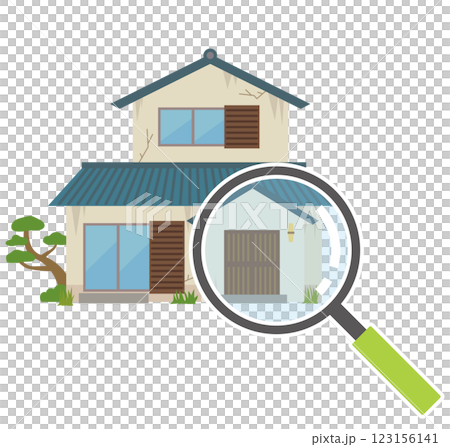 古い住宅　不動産査定　中古物件　空き家 123156141