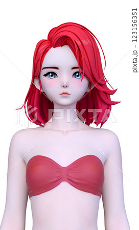 ビキニ姿の女性 123156351